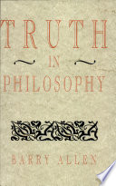 Truth in philosophy /