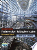 Fundamentals of building construction : materials and methods /