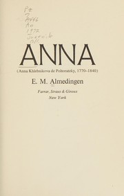 Anna (Anna Khlebnikova de Poltoratzky, 1770-1840) /
