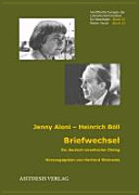 Jenny Aloni, Heinrich Böll : Briefwechsel : ein deutsch-israelischer Dialog /