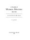 A checklist of women writers, 1801-1900 : fiction-verse-drama /