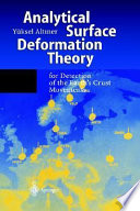 Analytical surface deformation theory : for detection of the Earth's crust movements /