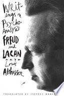Writings on psychoanalysis : Freud and Lacan /