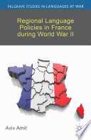 Regional language policies in France during World War II /