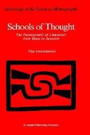 Schools of thought : the development of linguistics from Bopp to Saussure /