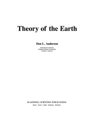 Theory of the earth /