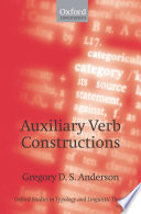 Auxiliary verb constructions /