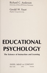 Educational psychology ; the science of instruction and learning /