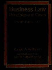 Business law, principles and cases /