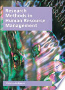 Research methods in human resource management /