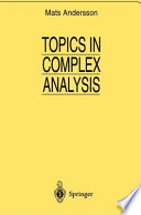Topics in Complex Analysis /
