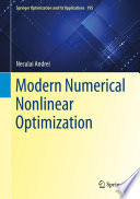 Modern Numerical Nonlinear Optimization /
