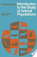 Introduction to the Study of Animal Populations /