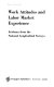 Work attitudes and labor market experience : evidence from the national longitudinal surveys /