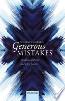 Generous mistakes : incidents of error in Henry James /