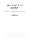The people of Lerna ; analysis of a prehistoric Aegean population /