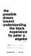 The possible dream toward understanding the Black experience /