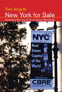 New York for sale : community planning confronts global real estate /