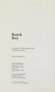 Butch boy : poems /