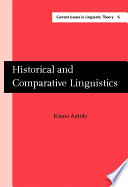 Historical and comparative linguistics /