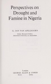 Perspectives on drought and famine in Nigeria /
