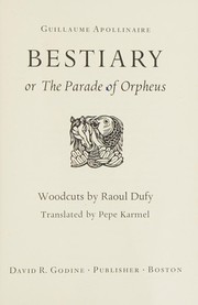 Bestiary, or, The parade of Orpheus /