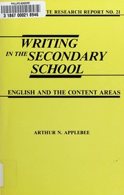 Writing in the secondary school : English and the content areas /