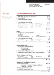 The world as phone bill /