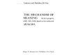 The mechanism of meaning : work in progress (1963-1971, 1978) based on the method of Arakawa /