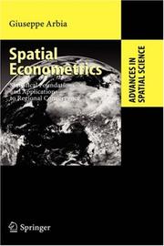 Spatial econometrics : statistical foundations and applications to regional convergence /