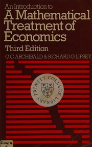 An introduction to a mathematical treatment of economics /