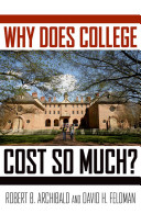 Why does college cost so much? /
