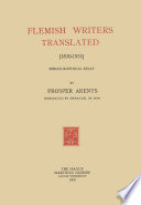 Flemish Writers Translated (1830-1931) : Bibliographical Essay /