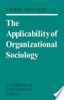 The applicability of organizational sociology.