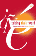 Taking their word : literature and the signs of Central America /