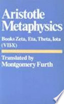 Metaphysics. zeta, eta, theta, iota /