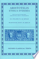 Aristotelis Ethica Eudemia /
