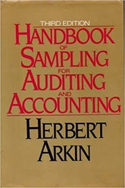 Handbook of sampling for auditing and accounting /