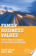 Family Business Values : How to Assure a Legacy of Continuity and Success /