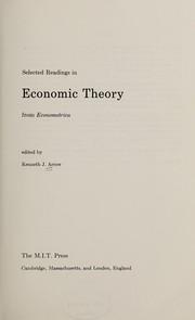 Selected readings in economic theory from Econometrica /