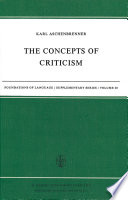The Concepts of Criticism /