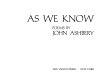 As we know : poems /