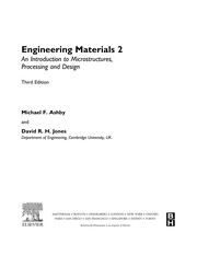 Engineering materials 2 : an introduction to microstructures, processing and design /