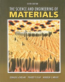 The science and engineering of materials /