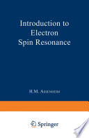 Introduction to electron spin resonance /