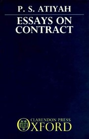 Essays on contract /