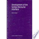 Development of the syntax-discourse interface /