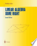 Linear algebra done right /