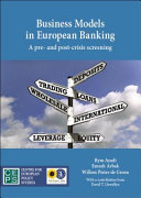 Business models in European banking : a pre-and post-crisis screening /