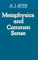 Metaphysics and common sense /